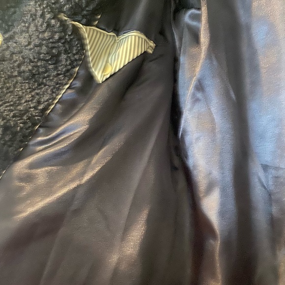 J Crew Women's Navy Ivory Olive Colorblock Sherpa Coat Medium K3106 ($36… - Picture 6 of 9